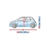 Wodoodporny nieprzemakalny pokrowiec plandeka na samochód S3 (hatchback) 335-355 cm